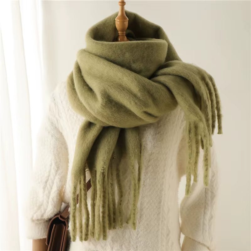 Écharpe femme douce à franges longues - Écharpe - L'Atelier du Foulard