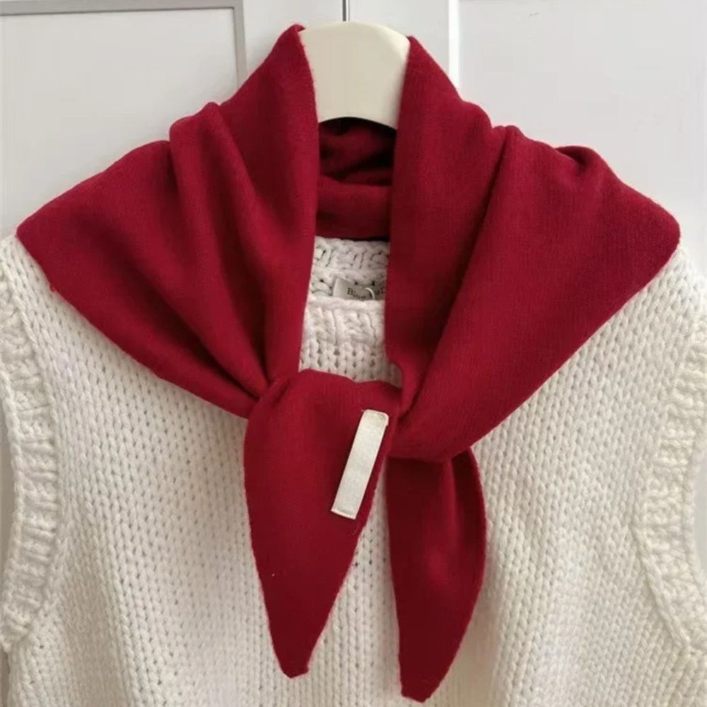 Écharpe femme en laine douce avec passant pratique - Écharpe - L'Atelier du Foulard