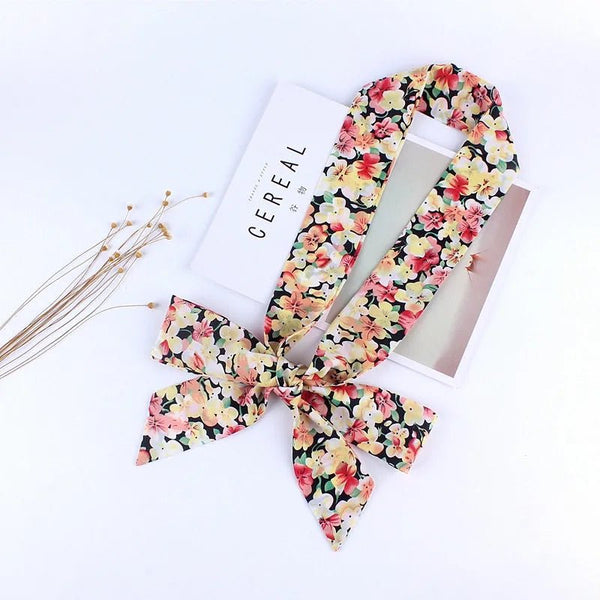 Foulard Ceinture en Tissu Multicolore avec Motif Floral -  - L'Atelier du Foulard