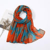 Foulard en Coton, Motif Floral Abstrait - 14:1753 - L'Atelier du Foulard