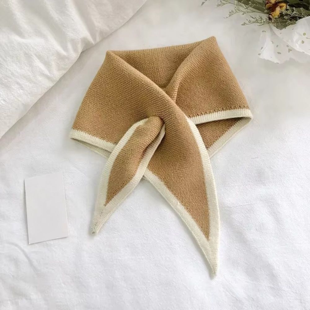 Foulard femme bicolore en polyester tricoté - Foulard - L'Atelier du Foulard