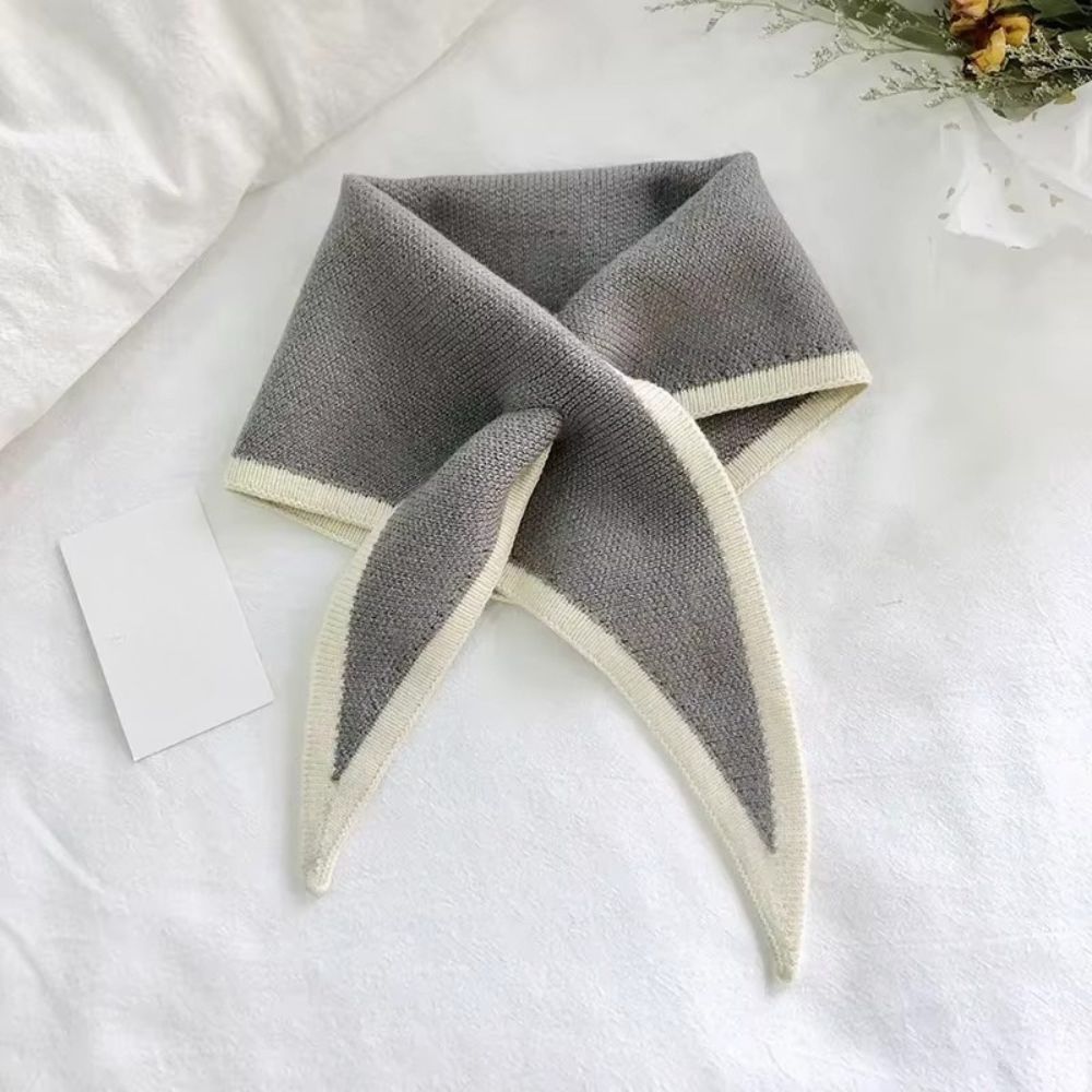 Foulard femme bicolore en polyester tricoté - Foulard - L'Atelier du Foulard