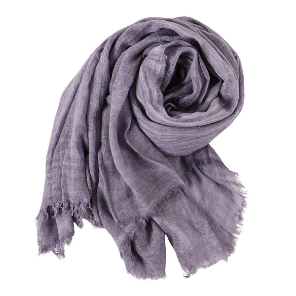 Foulard femme en polyester léger frangé - Foulard - L'Atelier du Foulard