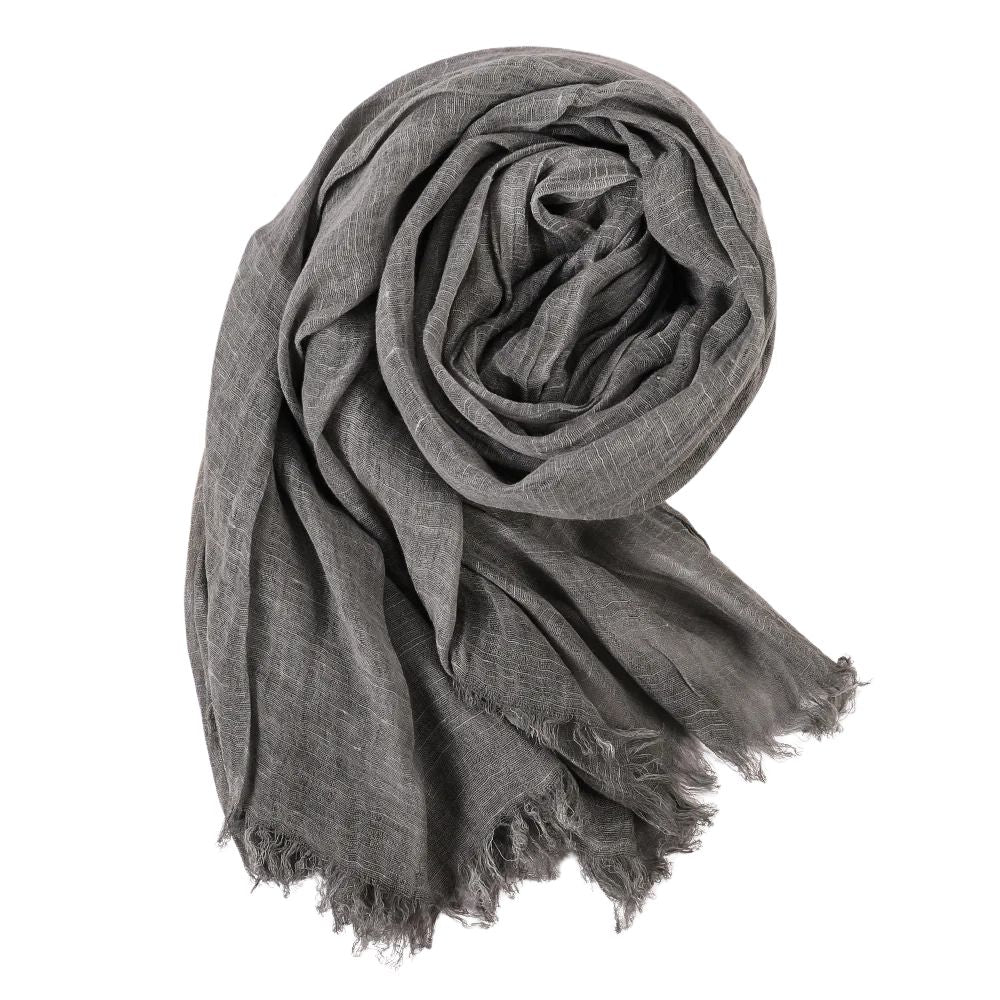 Foulard femme en polyester léger frangé - Foulard - L'Atelier du Foulard