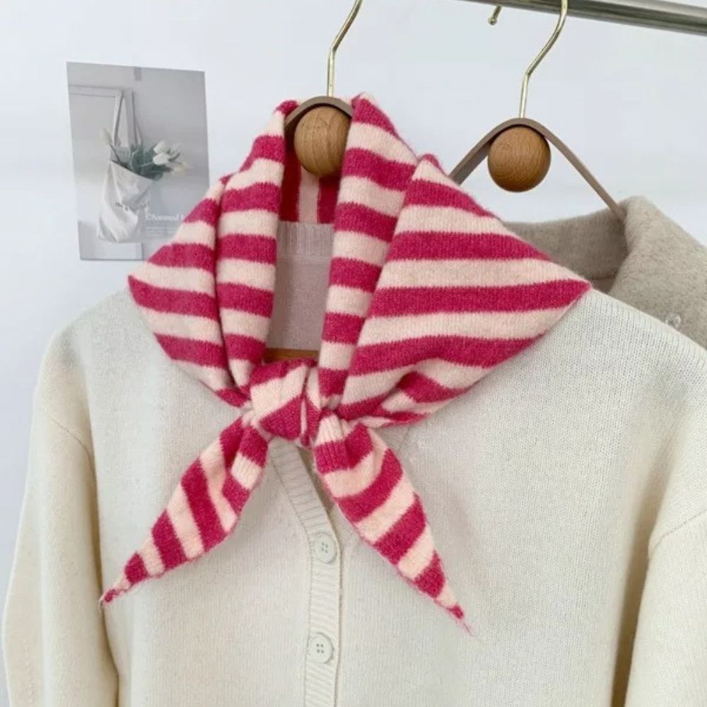 Foulard Tricoté rayée et coloré - Écharpe - L'Atelier du Foulard