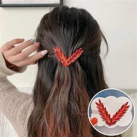 Barrette Cheveux Originale et Brillante en Forme de V - - L'Atelier du Foulard