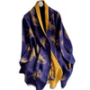 Écharpe cachemire élégante et florale - 14:173#Blue - L'Atelier du Foulard