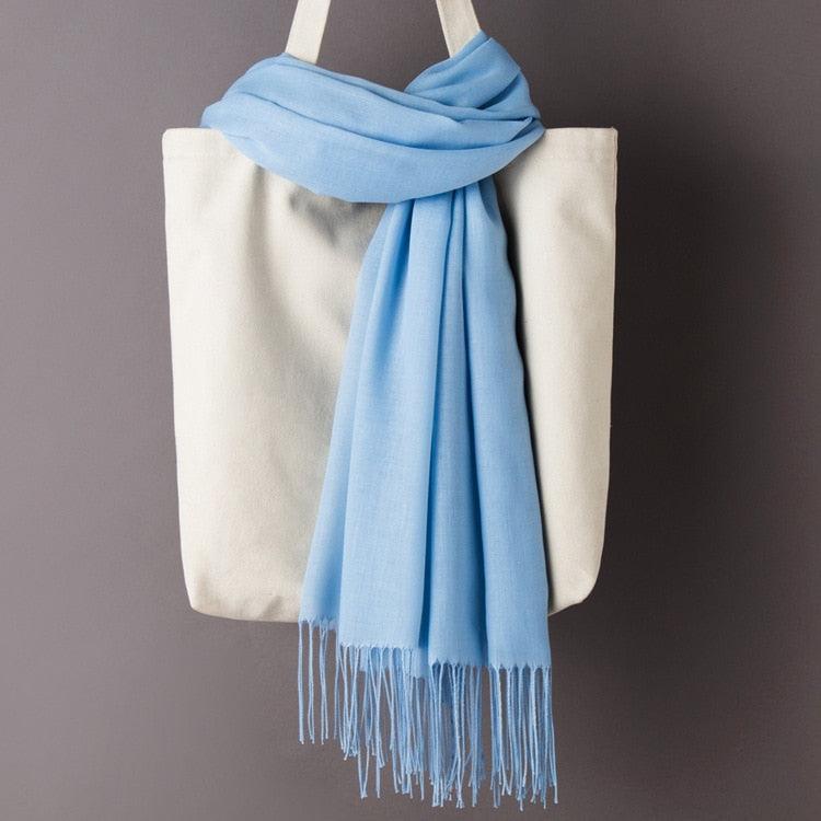Étole Fine En Laine Douce Multicolore (écru, Bleu, Rose…) - Neuf Avec étiquettes