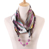 Foulard bijou avec perle dans les tons gris et violet - 14:203322812#15 - L'Atelier du Foulard