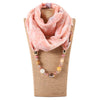 Foulard bijou avec perle rose pastel - 14:202530813#7 - L'Atelier du Foulard