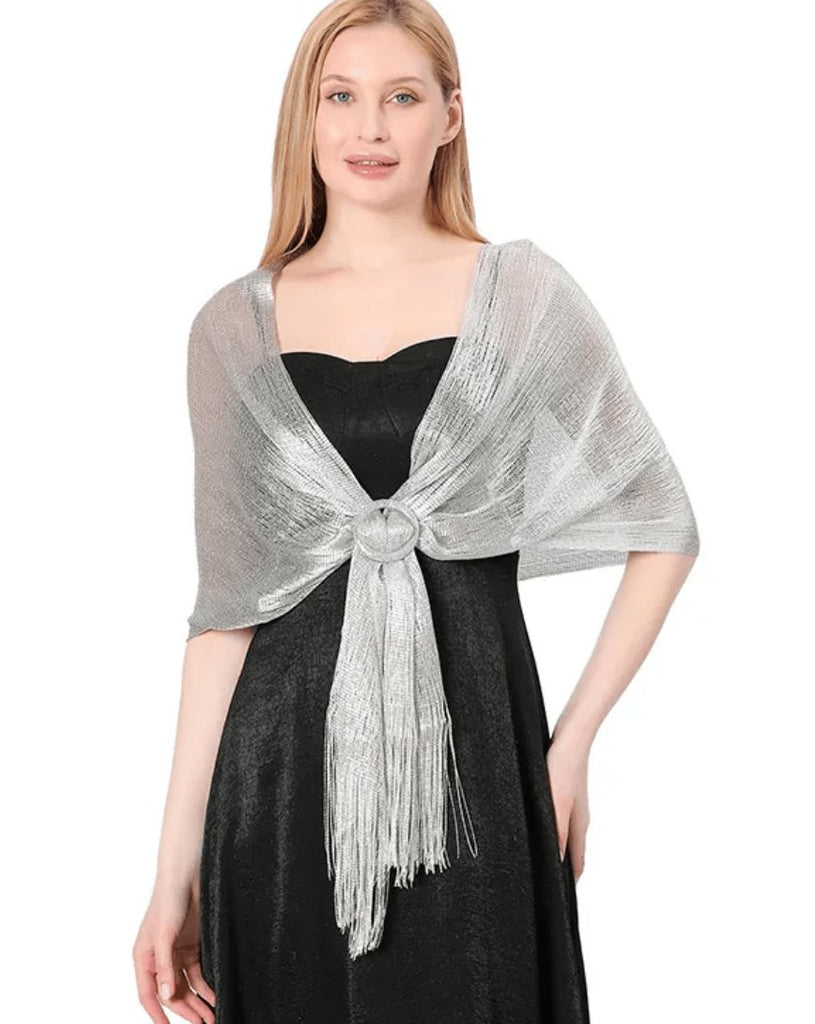 Foulard brillant femme - 14:200004889#black golden - L'Atelier du Foulard