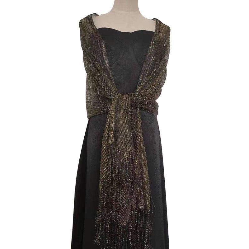 Foulard brillant femme - 14:173#golden - L'Atelier du Foulard