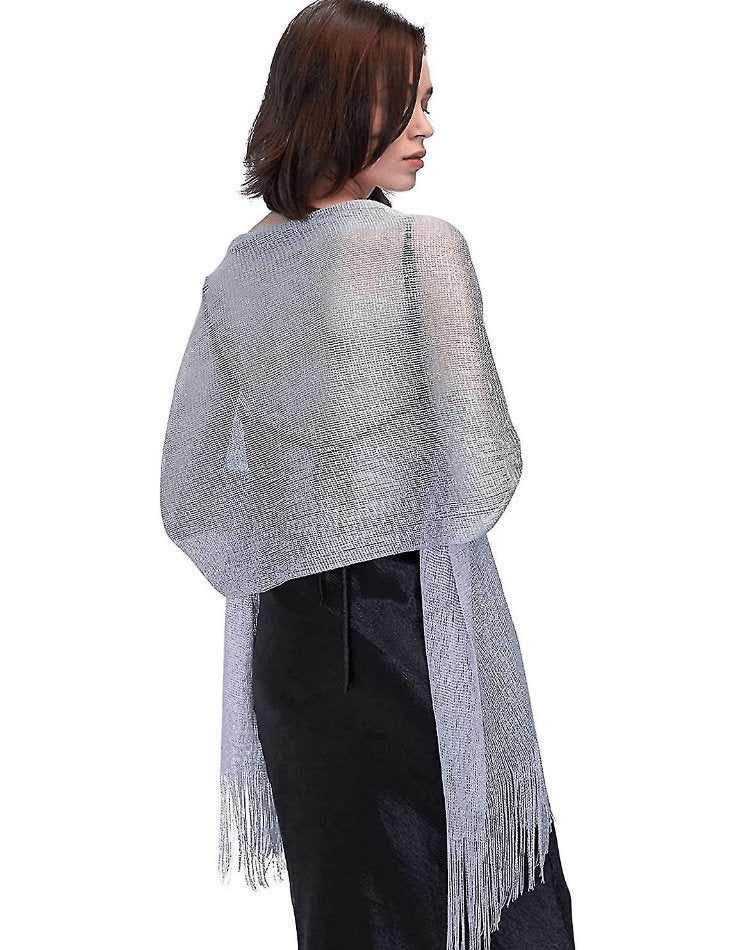 Foulard brillant femme - 14:1254#blue - L'Atelier du Foulard