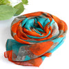 Foulard florale vintage style peinture - 14:193 - L'Atelier du Foulard