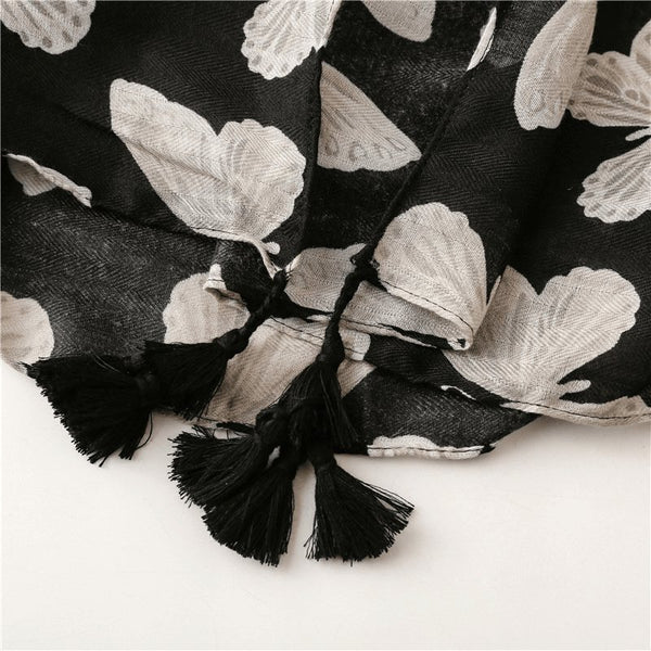 Foulard papillon noir - 14:350853#C1073 - L'Atelier du Foulard