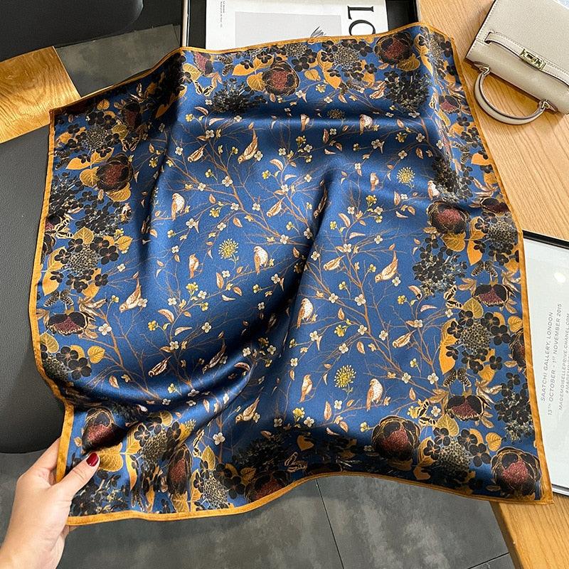 laprée - Foulard Femme Soie Naturelle Petit Foulard Carré de laprée - Foulard Femme Soie Naturelle Petit Foulard Carré de