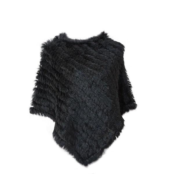 Poncho en fourrure de lapin - 14:193;5:200003528 - L'Atelier du Foulard