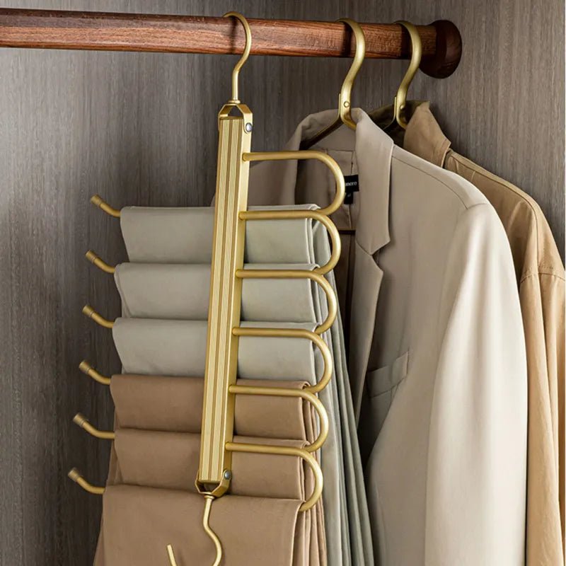 Rangement foulards et écharpes cintre doré pliable et rotatif - 14:350850#Gold1 - L'Atelier du Foulard
