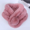 Snood fausse fourrure uni avec pompon - 14:29#dark pink - 0 - L'Atelier du Foulard