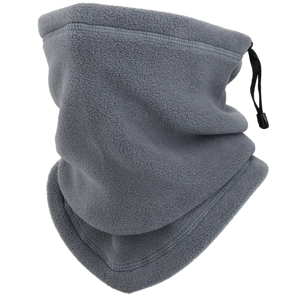 Snood polaire uni avec lien de serrage - 14:193#Dark gray;200007763:201336100 - L'Atelier du Foulard